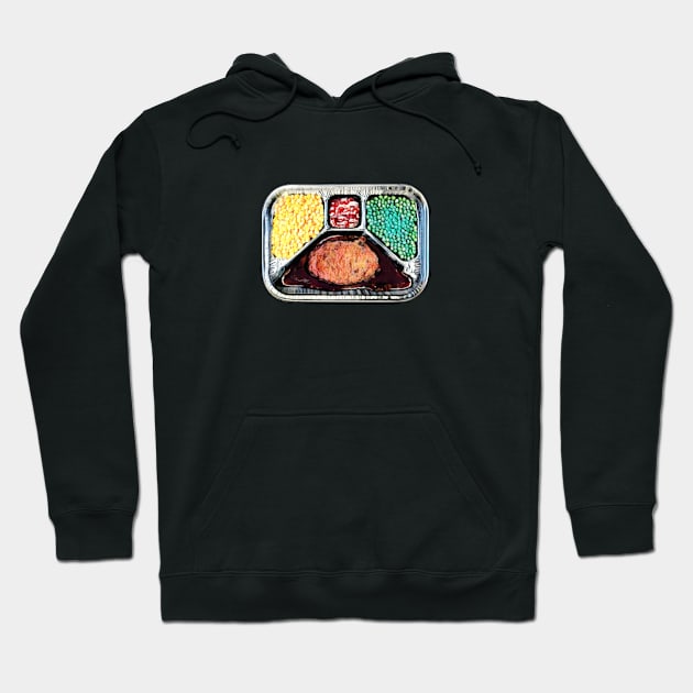 Dinner For One Hoodie by Colonel JD McShiteBurger